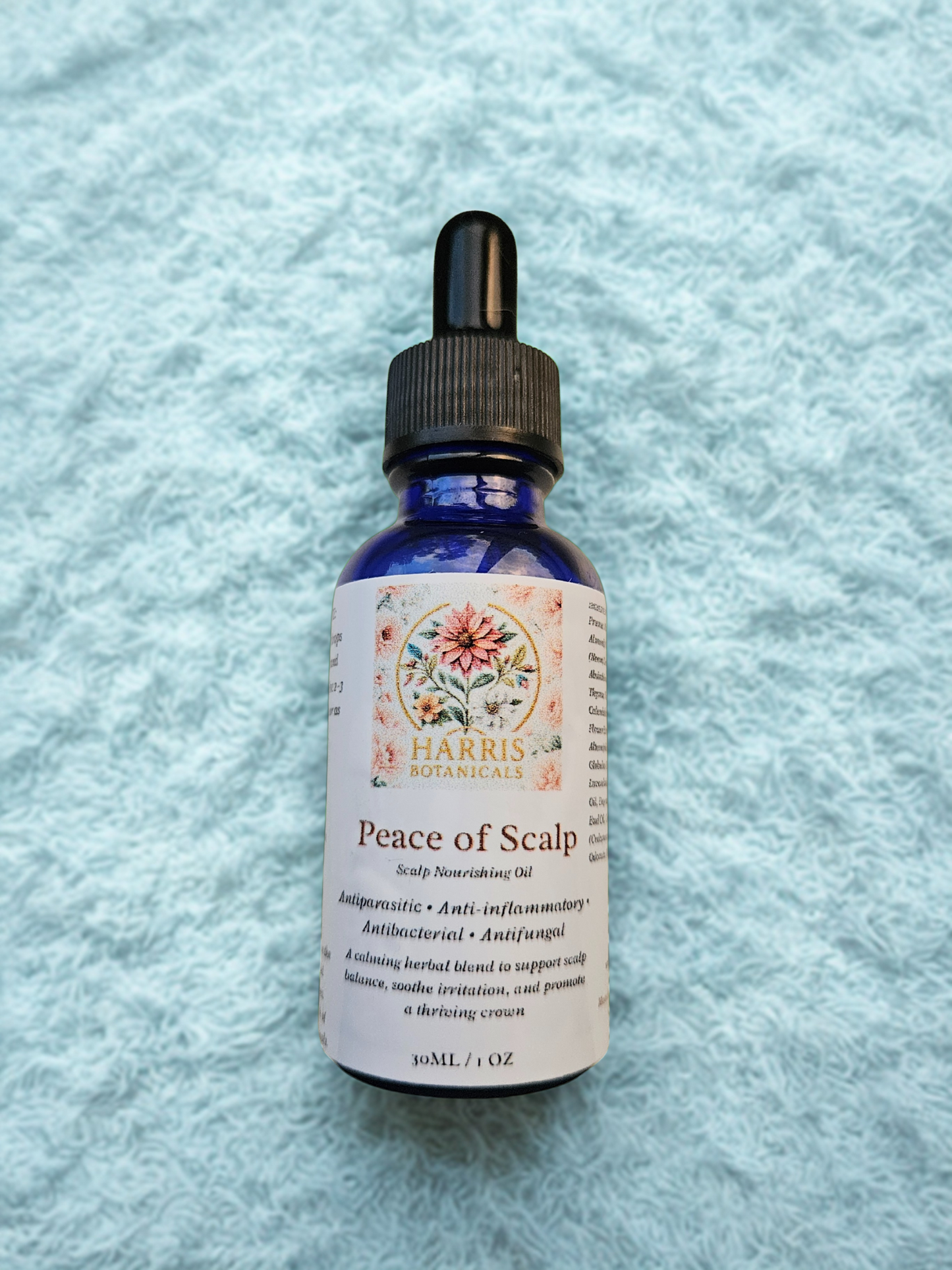Peace of Scalp anti-parasite scalp oil with neem, tea tree, and lavender – Harris Botanicals